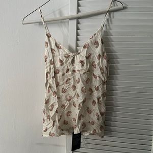 Vintage floral camisole tank top